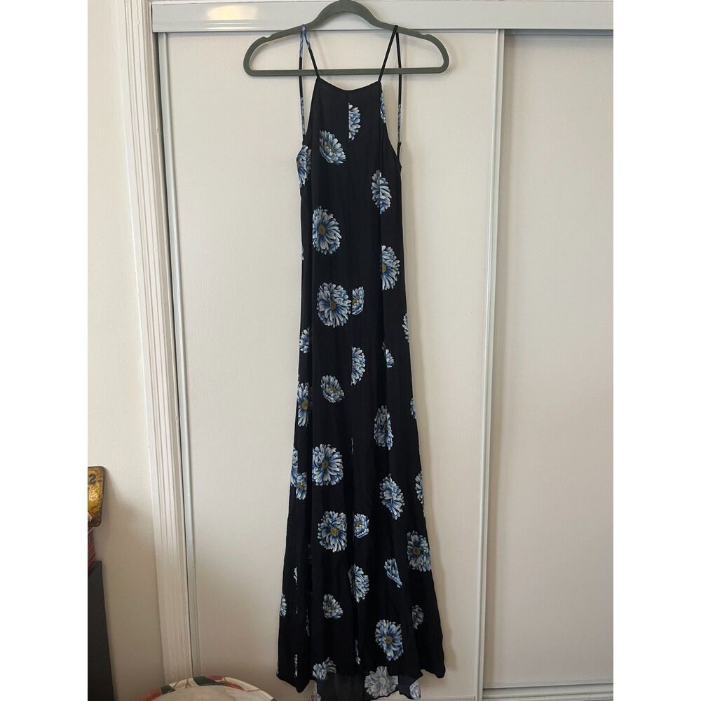 Reformation Floral Maxi Dress with Open Back